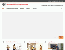 Tablet Screenshot of diamondcleaningservices.ca